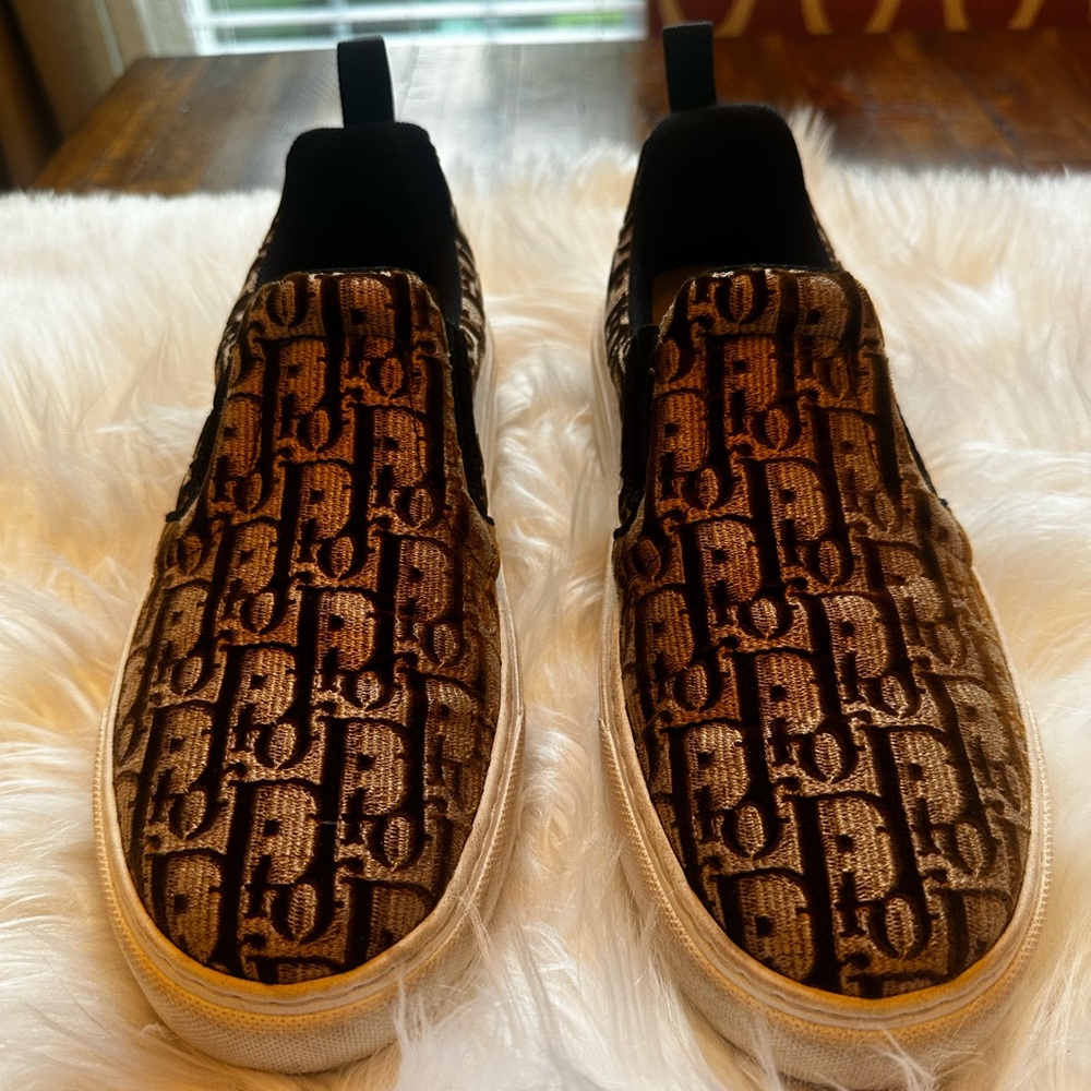 ***SOLD***AUTHENTIC DIOR Velvet Oblique Solar Slip-on